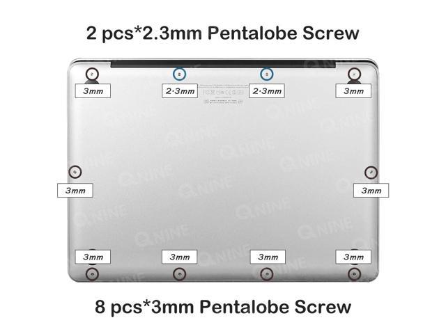 screwdriver sizes for mac book pro with retina early 2015
